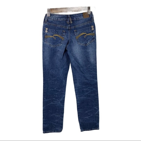 3/$20 Justice Girls Patch Jeans Size 10S - Picture 3 of 11